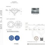 4.03ct F VS1 round cut lab grown diamond