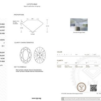 6.22ct F VS1 oval cut lab grown diamond
