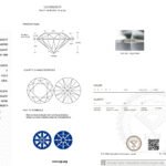 5.03ct F VVS2 round cut lab grown diamond