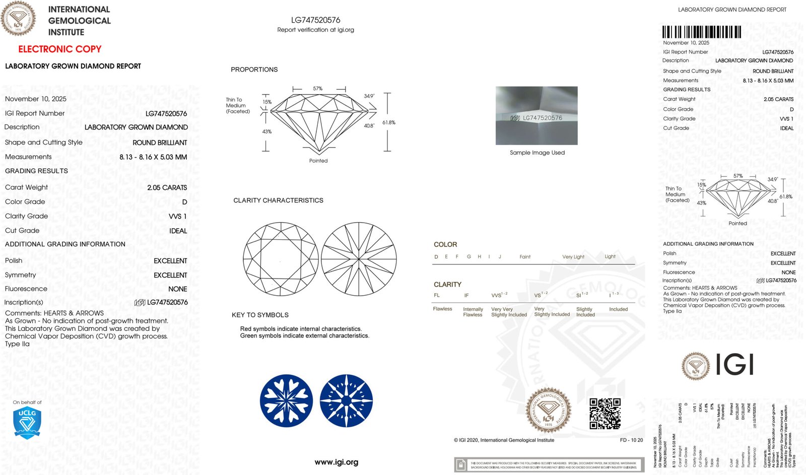 2.05ct D VVS1 round cut lab grown diamond 2.05ct D VVS1 round cut lab grown diamond