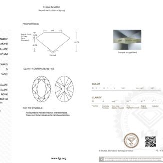 2.17ct D VVS2 oval cut lab grown diamond