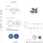 1.03ct F VVS1 round cut lab grown diamond