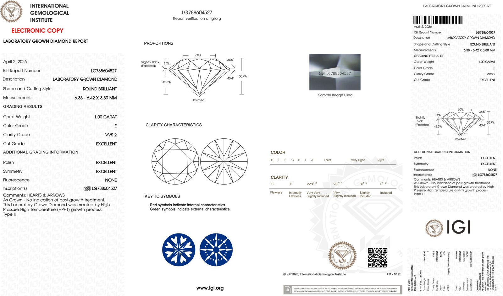 1.00ct E VVS2 round cut lab grown diamond 1.00ct E VVS2 round cut lab grown diamond