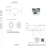 8.15ct D VVS2 oval cut lab grown diamond