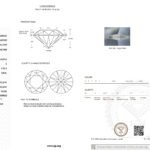 3.02ct E VVS2 round cut lab grown diamond