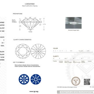 2.02ct E VS1 round cut lab grown diamond