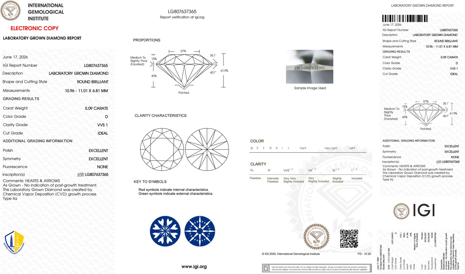 5.09ct D VVS1 round cut lab grown diamond 5.09ct D VVS1 round cut lab grown diamond