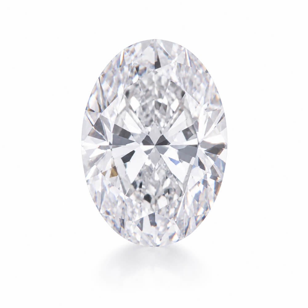oval cut lab grown diamond