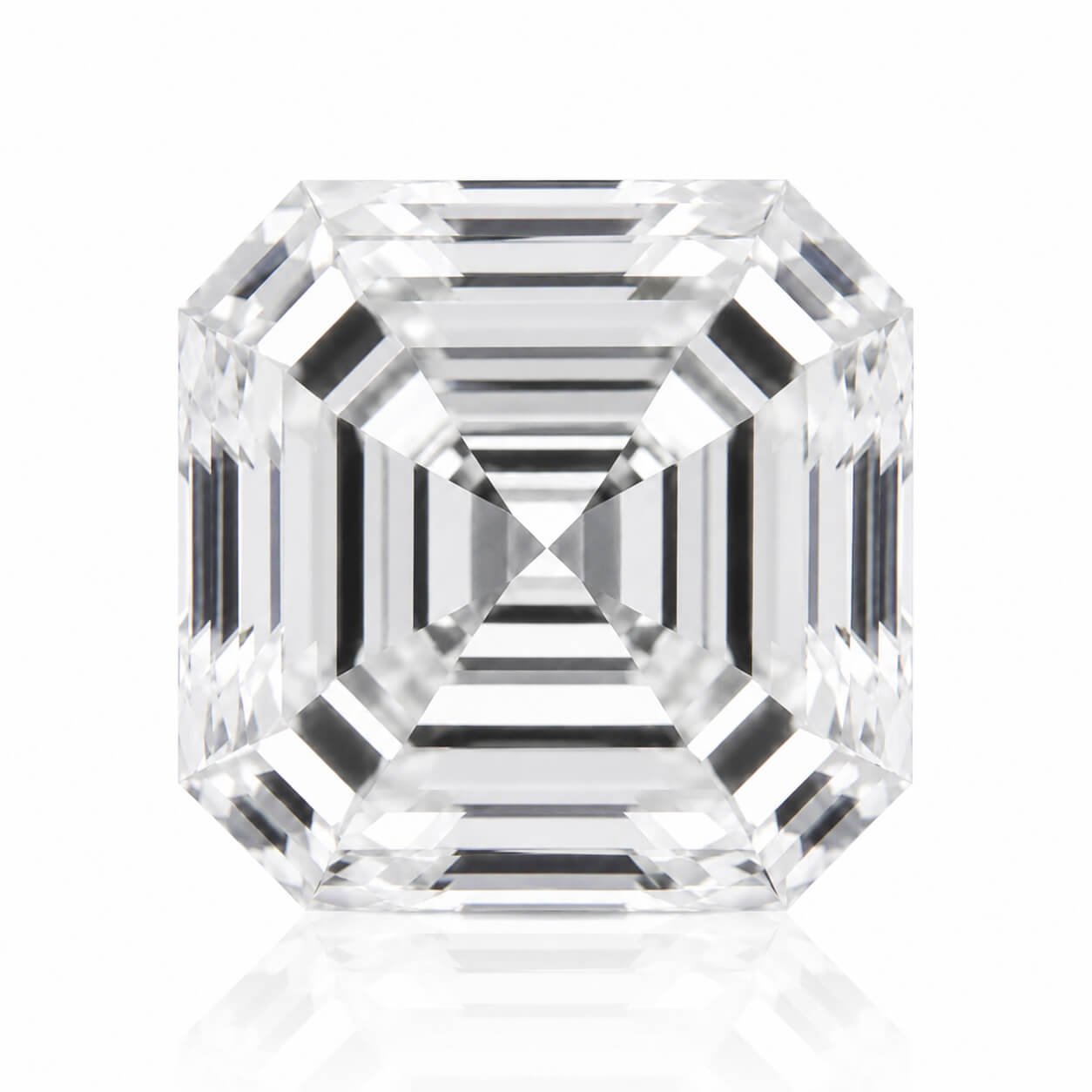 Asscher cut lab grown diamond