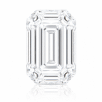 Emerald cut lab grown White diamond
