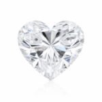 Heart cut lab grown diamond