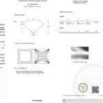 1.84ct F VS1 princess cut lab grown diamond