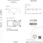 3.03ct D VS1 princess cut lab grown diamond