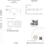 1.55ct F VVS2 cushion cut lab grown diamond