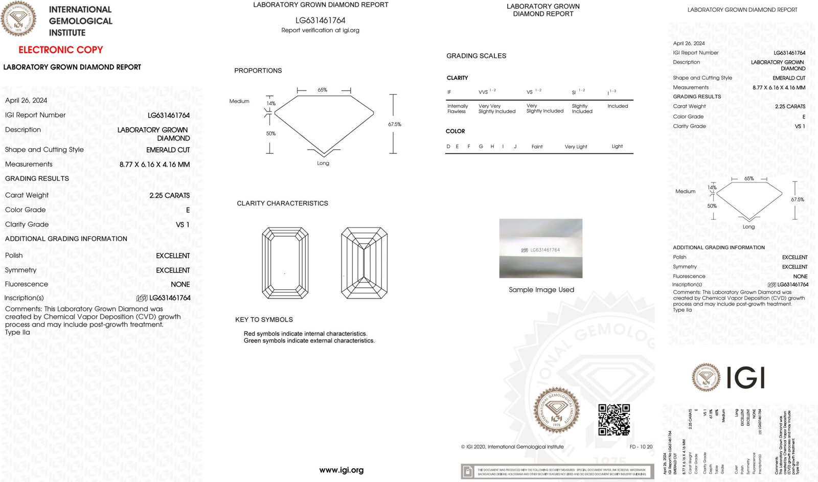 2.25ct E VS1 Emerald cut lab grown diamond 2.25ct E VS1 Emerald cut lab grown diamond