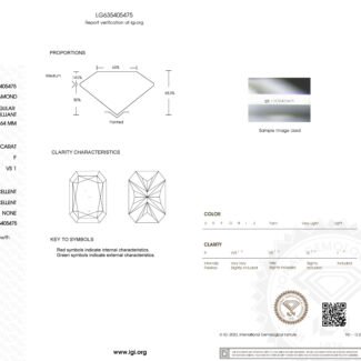 1.28ct E VS1 radiant cut lab grown diamond