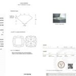 3.06ct D VS1 cushion cut lab grown diamond