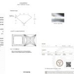 4.06ct D VS1 princess cut lab grown diamond