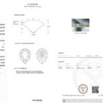 3.03ct F VS1 pear cut lab grown diamond