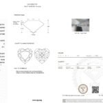 3.05ct D VS1 heart cut lab grown diamond