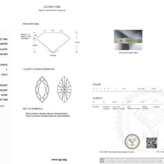 2.04ct F VVS2 marquise cut lab grown diamond