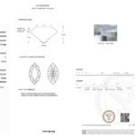 3.01ct F VVS2 marquise cut lab grown diamond