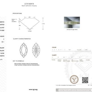 3.01ct E VS1 marquise cut lab grown diamond