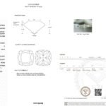 1.51ct E VVS2 cushion cut lab grown diamond