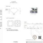 1.52ct D VVS2 cushion cut lab grown diamond