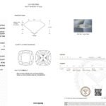 1.50ct D VVS2 cushion cut lab grown diamond