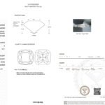 4.02ct E VS1 cushion cut lab grown diamond