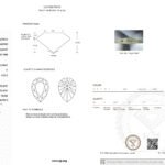 1.09ct F VVS2 pear cut lab grown diamond