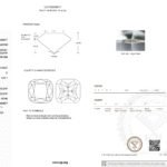 1.05ct D VVS1 cushion cut lab grown diamond