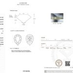 1.05ct D VS1 pear cut lab grown diamond