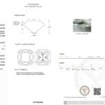 3.05ct E VS1 cushion cut lab grown diamond