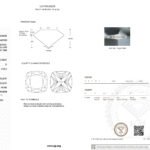 1.01ct D VVS2 cushion cut lab grown diamond