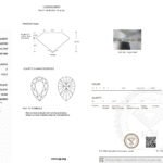 3.01ct F VVS2 pear cut lab grown diamond