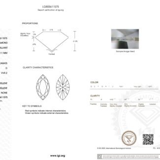 2.10ct D VVS2 marquise cut lab grown diamond