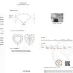 3.02ct D VVS2 heart cut lab grown diamond