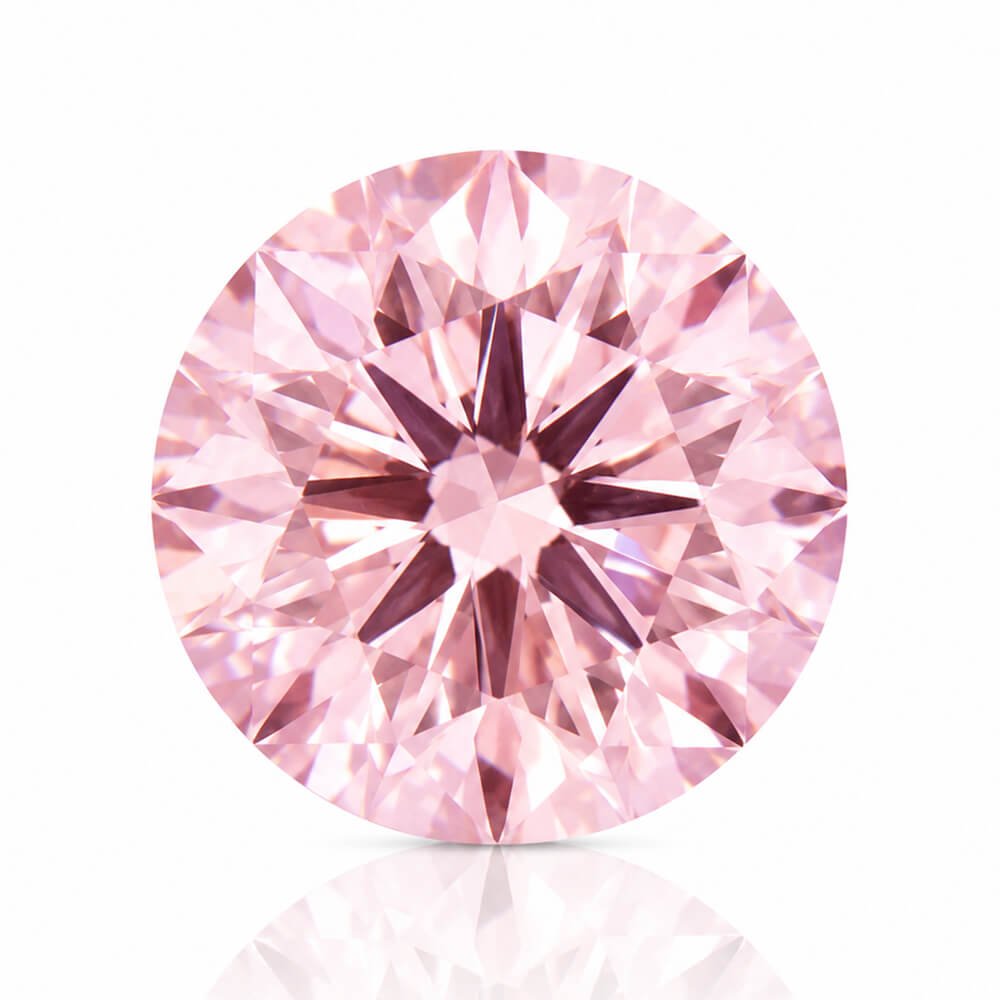 Round cut Fancy VS1 lab grown Pink diamond 01