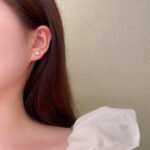 Halo setting round cut lab grown diamond earrings stud