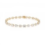 Irregular lab grown diamond bracelet