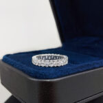 Pear cut lab grown diamond eternity ring