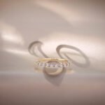 Round cut lab grown diamond eternity ring 03