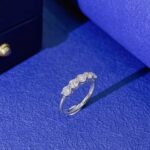Round cut lab grown diamond eternity ring 04
