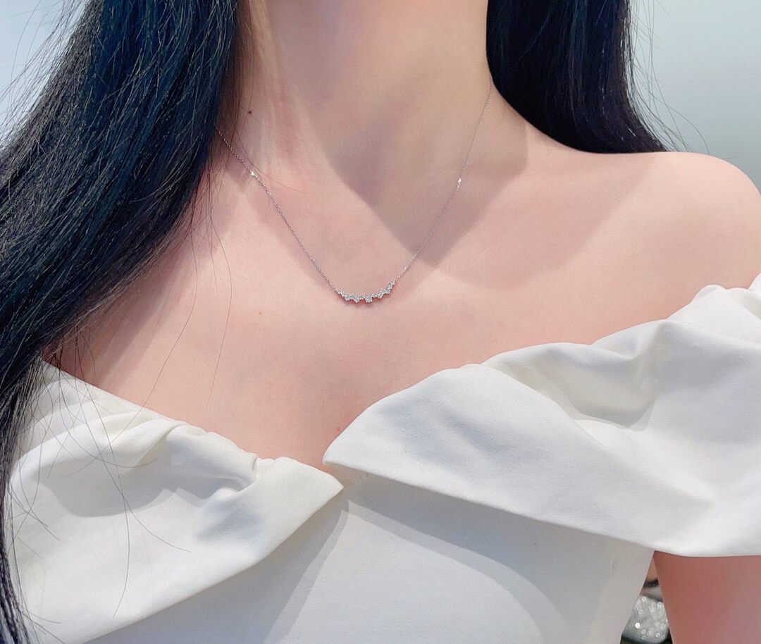 Smiling star lab grown diamond pendant necklace Smiling star lab grown diamond pendant necklace