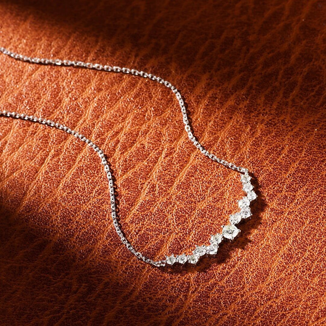 Smiling star lab grown diamond pendant necklace Smiling star lab grown diamond pendant necklace