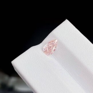 1.00ct pear cut fancy pink lab grown diamond