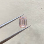 1.01ct emerald cut fancy intense pink lab grown diamond