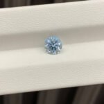 1.01ct round cut fancy vivid blue lab grown diamond